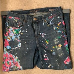 Melissa McCarthy Seven Splatter Denim Jeans